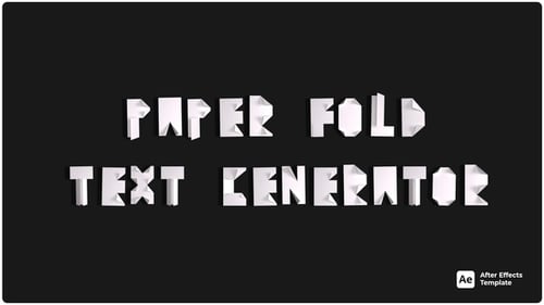 Paper Fold Text Generator – Origami Style Animated Typography