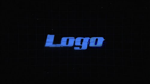 3D Glitch Logo Reveal