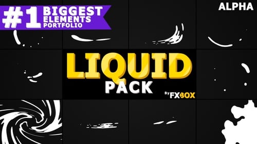 Dynamic Hand-Drawn Liquid Transitions and Elements