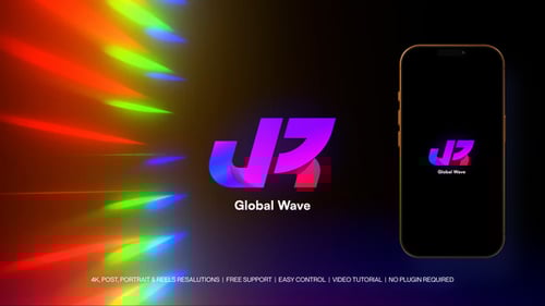 Dynamic RGB Line Spectrum Logo Reveal Intro