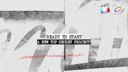 Top Secret Investigative Documentary Film Opener with Grunge Effects