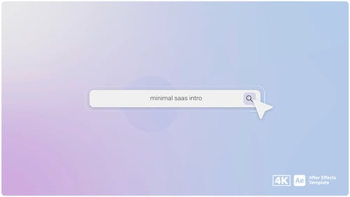 Modern SaaS Search Box Website Intro