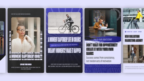 Dynamic Social Media Stories with Modern Text Animations