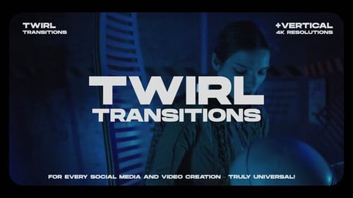 Twirl Transitions | 4k horizontal vertical | Instagram reels tiktok (MOGRT)