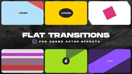 Dynamic Flat Geometric Seamless Video Transitions