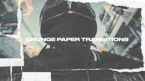 Authentic Torn Paper Transitions with Grunge Effects