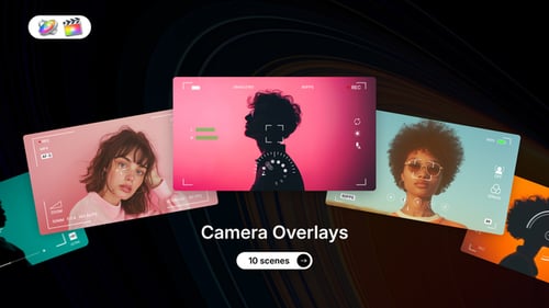 Dynamic Camera Viewfinder Overlays with Recording Interface Graphics