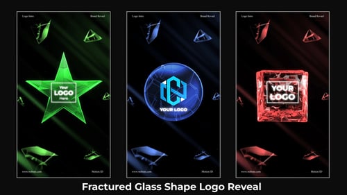 Fractured Glass Logo Reveal