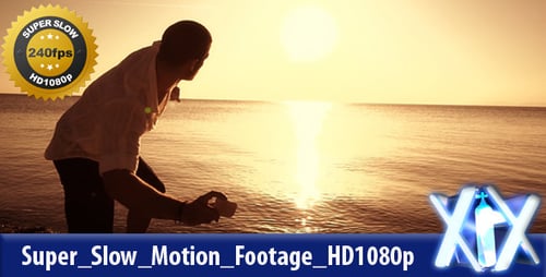 Man Skipping Stones into Golden Ocean at Sunset