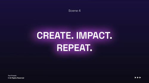 Dynamic Glowing Text Presets for Modern and Engaging Videos