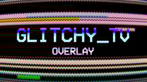 Sobreposição de TV com falhas