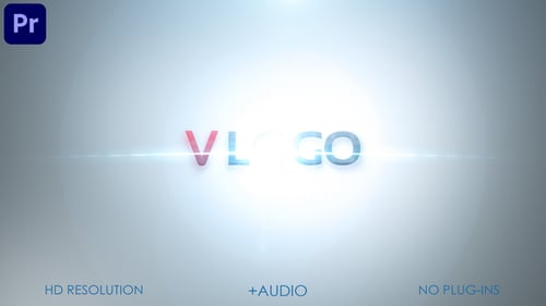 Modern Cinematic Light Streak Logo Reveal