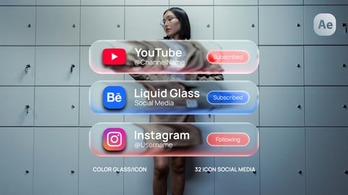 Liquid Glass Social Media