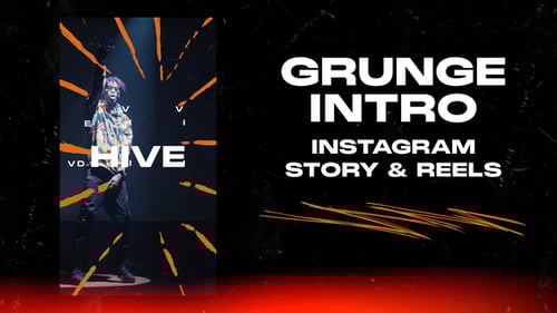 Energetic Grunge Vertical Intro for Dynamic Social Media Stories