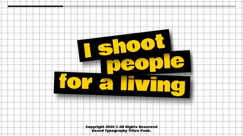 Kinetic Boxed Typography Title Pack