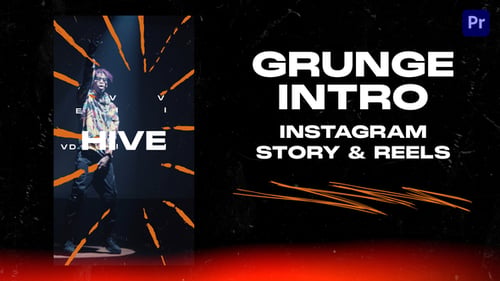 Dynamic Grunge Instagram Story Intro Template