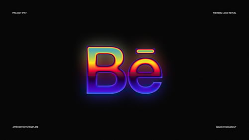 Dynamic Thermal Heatmap Logo Reveal Intro