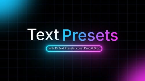 Dynamic Modern Text Presets for Corporate Technology Videos