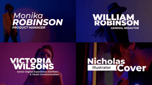 Modern Clean Lower Thirds for Professional Introductions