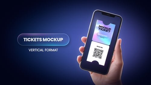 Event Ticket Mockup Animation