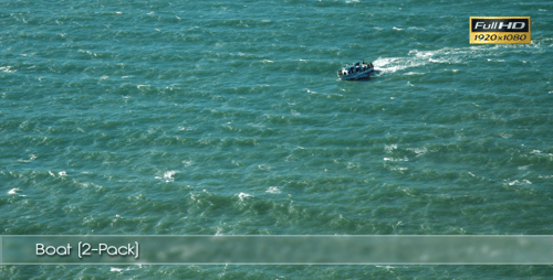 Boat Traveling Across the Ocean on Sunny Day