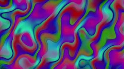Abstract Fluid Colorful Wavy Motion Background Seamless Loop