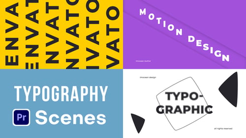 Big Typography Scenes - Premiere Pro