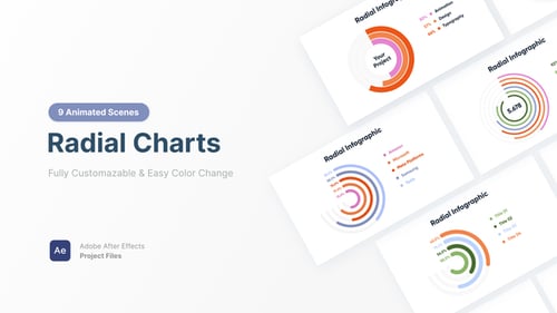Radial Charts Infographics