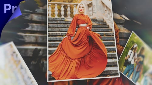 Elegant Photo Slideshow with Smooth Transitions and Text Overlays