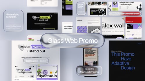 Glassmorphism Digital Promo for Modern Websites and Apps