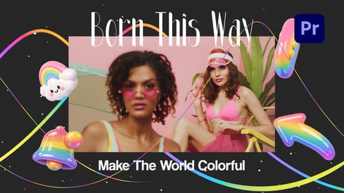 Vibrant Pride Celebration Opener with Dynamic Rainbow Graphics