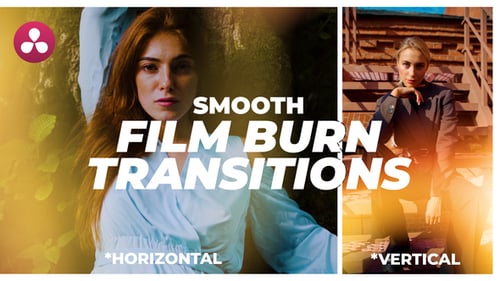 Film Burn Transitions - DaVinci Resolve
