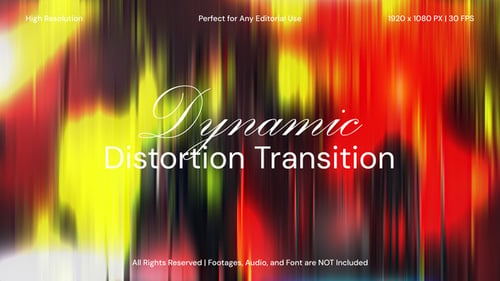 Dynamic Distortion Transitions Pack for After Effects