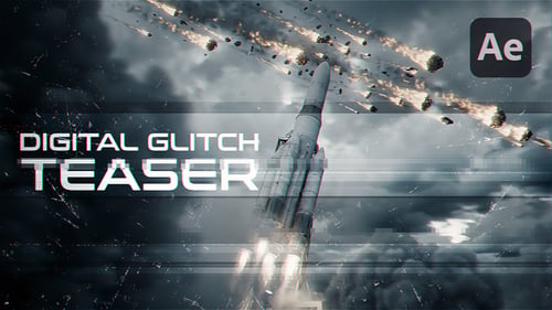 Dynamic Glitch Trailer: Cinematic Action & Text Effects