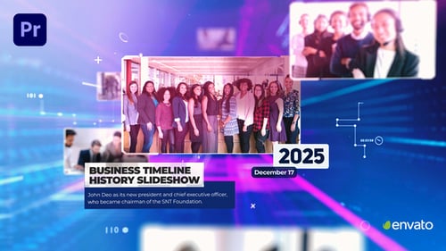 Corporate Timeline History Slideshow - Premiere Pro