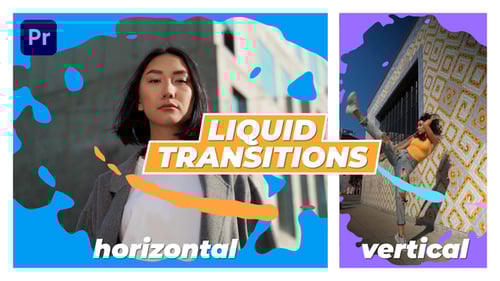 Colorful Liquid Transitions Pack for Dynamic Video Edits
