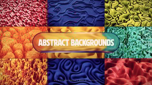 Animated Abstract Wave and Textured Gradient Backgrounds