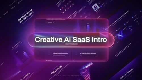 AI SaaS Product Promo: Modern Corporate Presentation Template