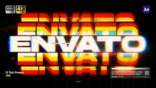 Dynamic Glitch Text Animations and Distorted Typography Effects