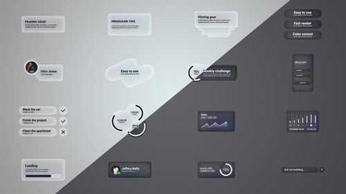 Glass Infographics Callouts