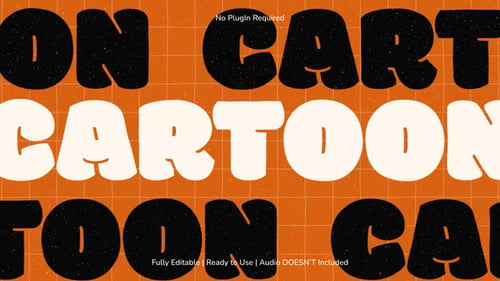Dynamic Cartoon Text Animations with Rounded and Striped Effects