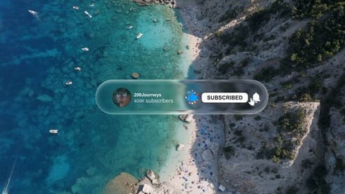 YouTube Subscribe Button Notification Call to Action Animation