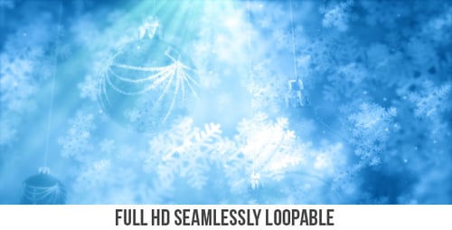 Christmas Celebration Logo Reveal with Sparkling Snowflakes