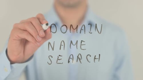 Writing Domain Name Search Underlining on Screen