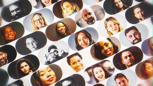 Dynamic Photo Mosaic Logo Reveal Animation