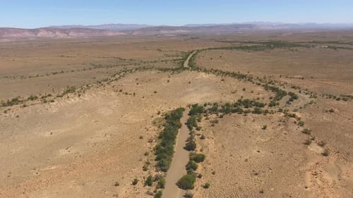 Aerial View Of Karoo Landscape - South Africa