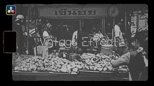 Vintage Film Look Effects Pack with Retro Overlays and Frames