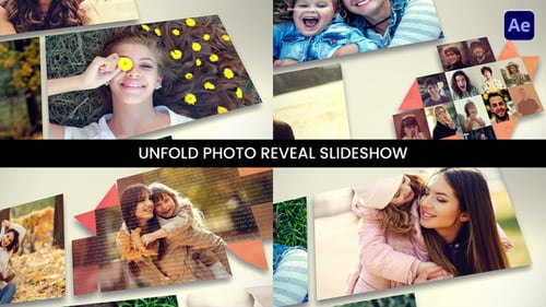 Unfolding Photo Slideshow Reveal for Cherished Memories