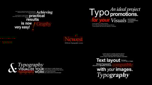 Dynamic Kinetic Typography Text Intro Opener