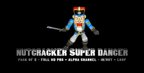 Animated Nutcracker Soldier Dancing for Christmas Holiday Projects